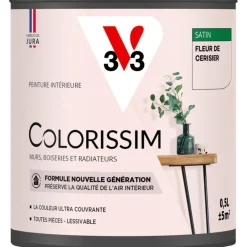 New V33 Peinture Colorissim satin fleur de cerisier satin 0,5L