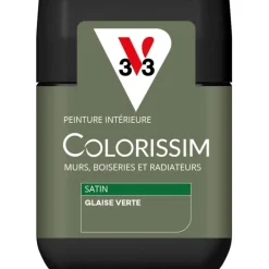 Hot V33 Peinture Colorissim satin glaise verte satin 75 ml