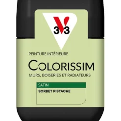 Discount V33 Peinture Colorissim satin sorbet pistache satin 75 ml