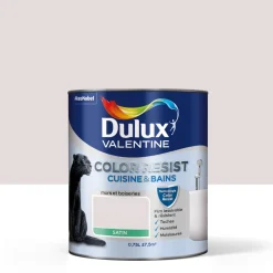 Clearance DULUX VALENTINE Peinture Color Resist Cuisine & Bain Satin Rouge Indus.0,75L