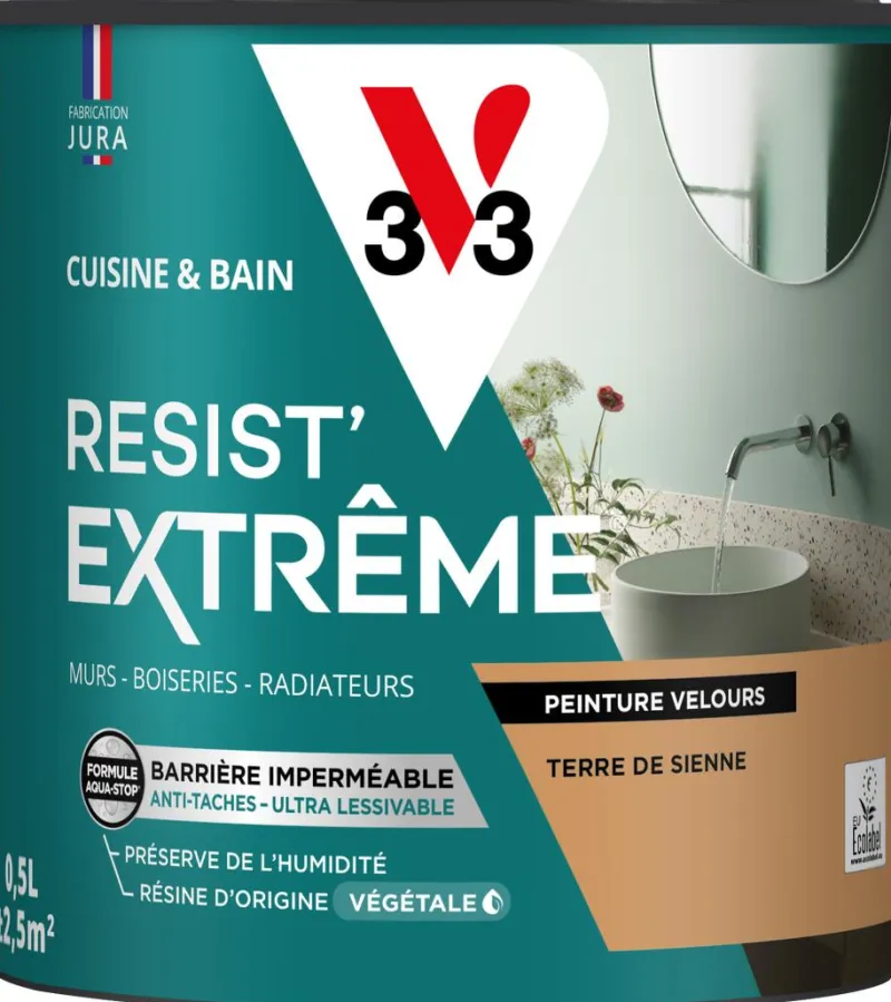 Online V33 Peinture cuisine et bain Resist Extrême Terre de Si Vel 0,5L