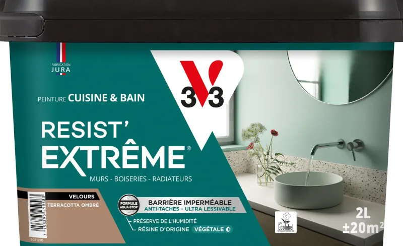 Online V33 Peinture cuisine et bain Resist Extrême Terracotta Vel 2L