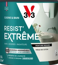 Outlet V33 Peinture cuisine et bain Resist Extrême V. de coton Vel 0,5L