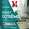 Sale V33 Peinture cuisine et bain Resist Extrême Vert lichen Vel 0,5L