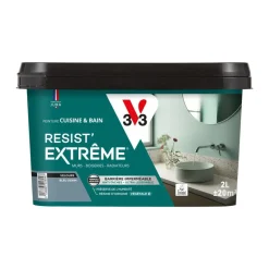 Hot V33 Peinture cuisine et bain Resist Extrême Bleu denim Vel 2L