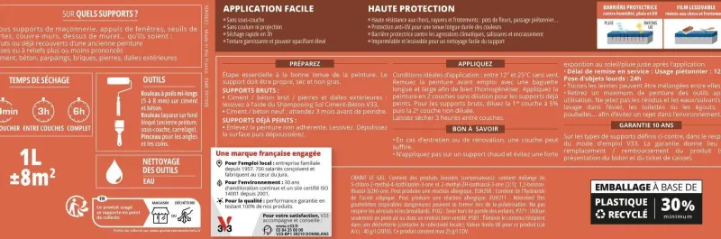 Hot V33 Peinture extérieure appui de fenêtres blanc 2,5L