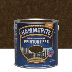 Hot HAMMERITE Peinture extérieure fer Martelé Châtaigne 2,5 L