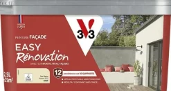 Sale V33 Peinture Façade Easy Rénovation ton pierre Mat 2,5L