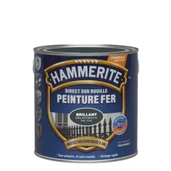 Sale HAMMERITE Peinture fer antirouille brillant gris anthracite 2,5L