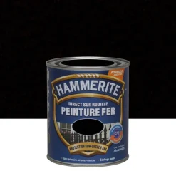 Best HAMMERITE Peinture fer antirouille martelé Noir 0,75L
