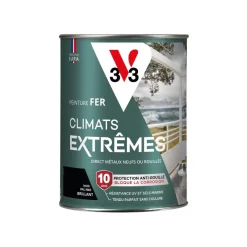 Sale V33 Peinture Fer Climats Extrêmes Brillant Noir 1,5L