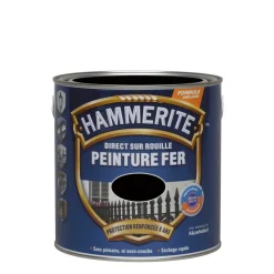 New HAMMERITE Peinture Fer extérieure Martelé Noir 2,5 L