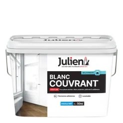 Clearance JULIEN Peinture intérieure Blanc Couvrant mat base white 5L