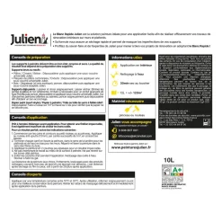 Outlet JULIEN Peinture intérieure Blanc rapide satin base white 10L