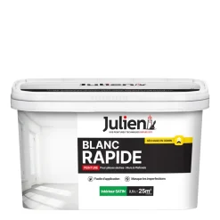 Sale JULIEN Peinture intérieure Blanc rapide satin base white 2,5L