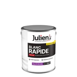 Outlet JULIEN Peinture intérieure Blanc rapide velours base white 2,5L