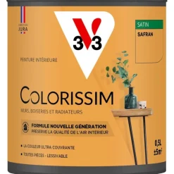 Outlet V33 Peinture intérieure Colorissim satin safran satin 0,5L