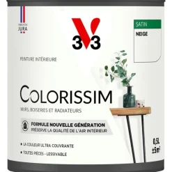 Best V33 Peinture intérieure Colorissim satin neige satin 0,5L