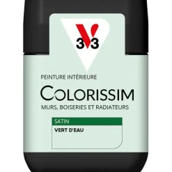V33 Peinture intérieure Colorissim satin vert d'eau satin 75 ml
