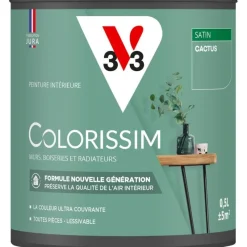 Discount V33 Peinture intérieure Colorissim satin cactus satin 0,5L