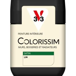 New V33 Peinture intérieure Colorissim satin lin satin 75 ml