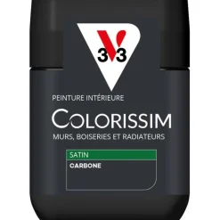 V33 Peinture intérieure Colorissim satin carbone satin 75 ml