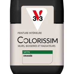 New V33 Peinture intérieure Colorissim satin dragée satin 75 ml