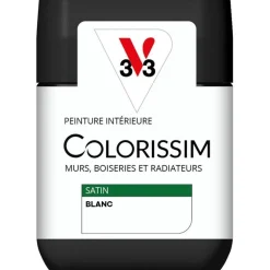 Outlet V33 Peinture intérieure Colorissim satin blanc satin 75 ml