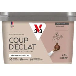 Clearance V33 Peinture intérieure Coup d'éclat rose cendré poudré 2,5L