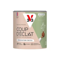 Discount V33 Peinture intérieure Coup d'éclat vert lichen poudré 0,5L