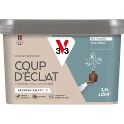 Clearance V33 Peinture intérieure Coup d'éclat bleu d'orage poudré 2,5L