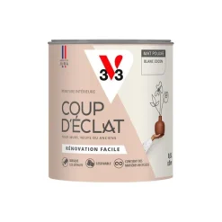 New V33 Peinture intérieure Coup d'éclat blanc cocon poudré 0,5L