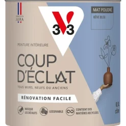 Discount V33 Peinture intérieure Coup d'éclat rêve bleu poudré 0,5L