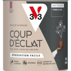 Online V33 Peinture intérieure Coup d'éclat pierre de lave poudré 0,5L