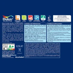DULUX VALENTINE Peinture laque acrylique Valénite Emeraude Mat 0,5L