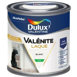 Discount DULUX VALENTINE Peinture laque acrylique Valénite Blanc Satin 125ml
