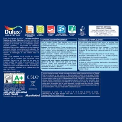 Best DULUX VALENTINE Peinture laque acrylique Valénite Blanc Brill 0,5L