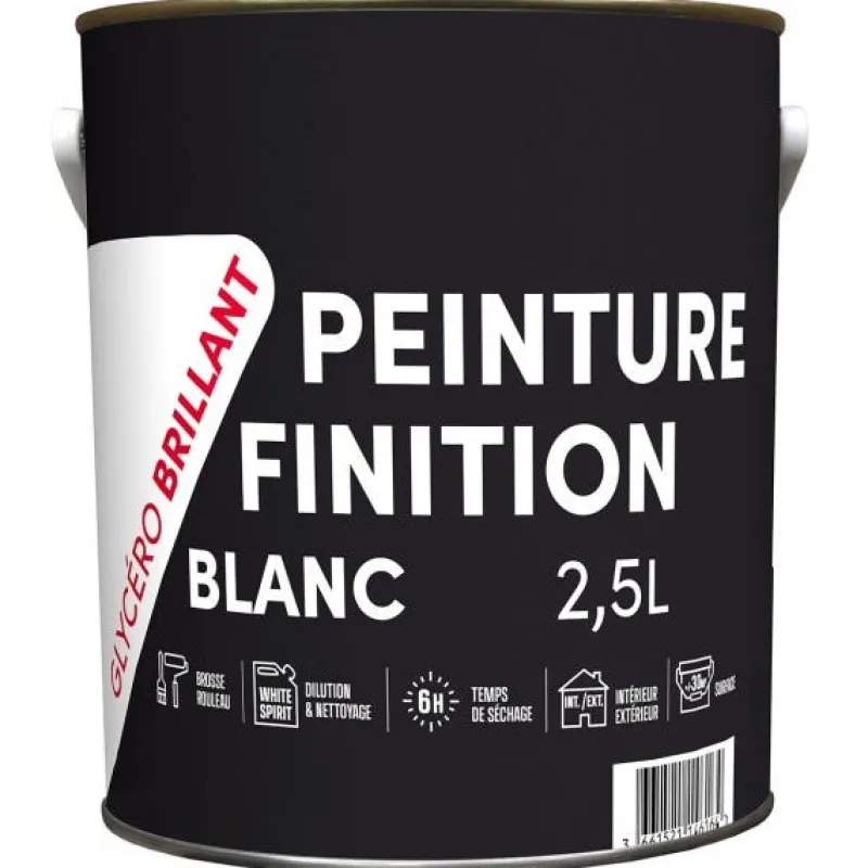 Best Peinture laque glycérophtalique blanc brilant 2,5L