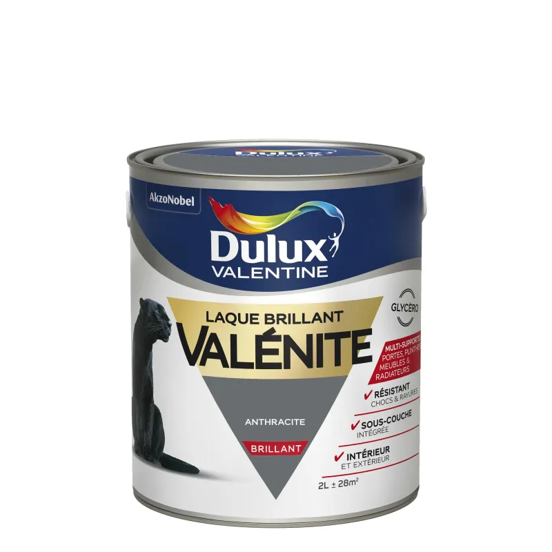 Online DULUX VALENTINE Peinture laque Valénite brillant anthracite 2 L