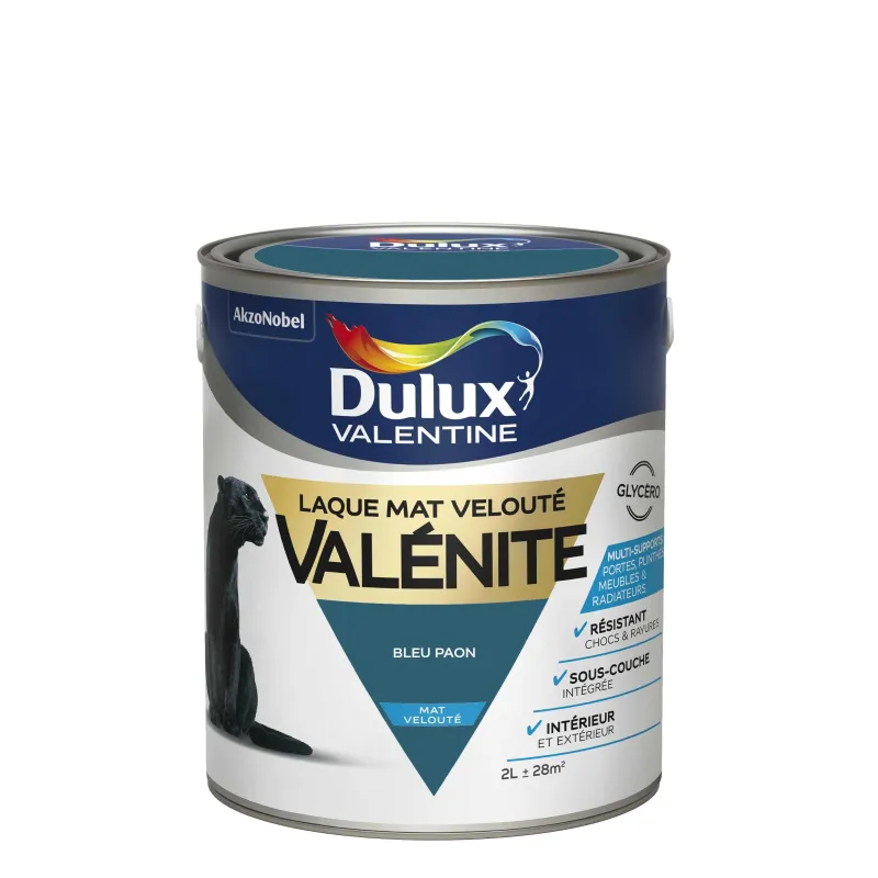 Online DULUX VALENTINE Peinture laque Valénite mat bleu paon 2 L