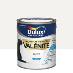 Discount DULUX VALENTINE Peinture laque Valénite mat blanc 2 L