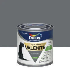 Discount DULUX VALENTINE Peinture laque Valénite satin anthracite 0,125 L