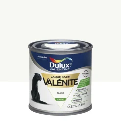 Clearance DULUX VALENTINE Peinture laque Valénite satin blanc 0,125 L