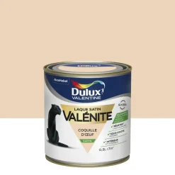 New DULUX VALENTINE Peinture laque Valénite satin coquille d'oeuf 0,5 L