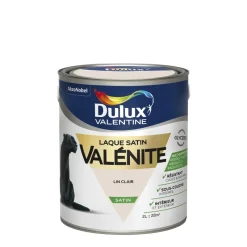 Discount DULUX VALENTINE Peinture laque Valénite satin lin clair 2 L