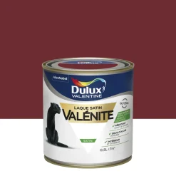 Hot DULUX VALENTINE Peinture laque Valénite satin rouge Basque 0,5 L