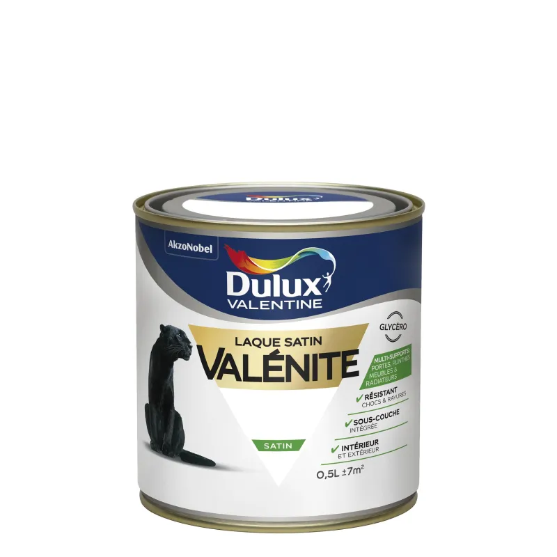 Hot DULUX VALENTINE Peinture laque Valénite satin rouge Basque 0,5 L