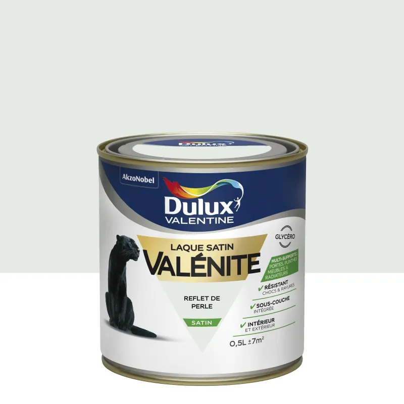 Best DULUX VALENTINE Peinture laque Valénite satin reflet de perle 0,5 L