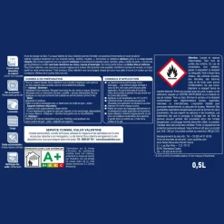 Sale DULUX VALENTINE Peinture laque Valénite satin noir 0,5 L
