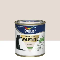 New DULUX VALENTINE Peinture laque Valénite satin lin clair 0,5 L